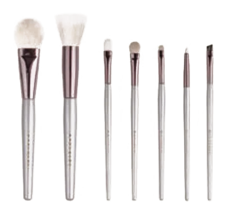 Pearl-handled synthetic brush set