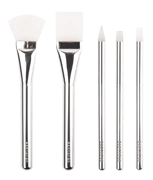 Five silver skincare tools