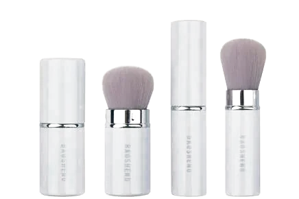 Four white retractable brushes